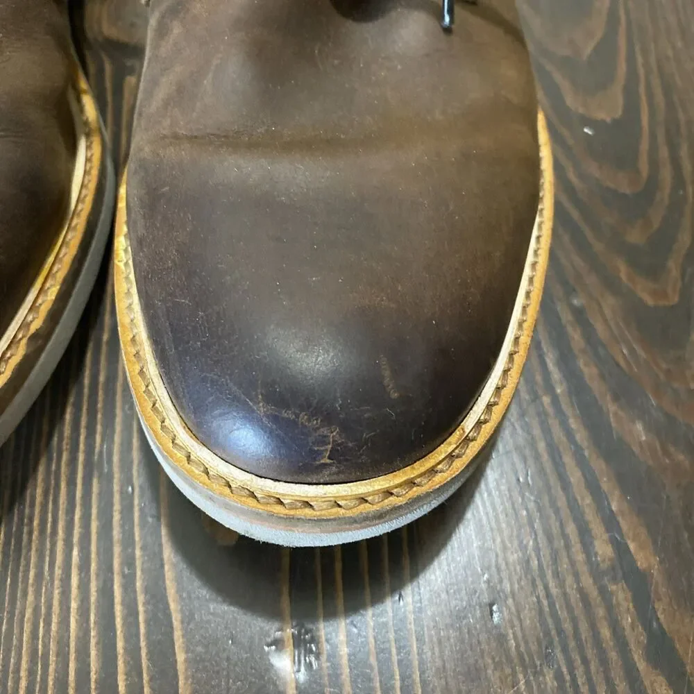 Clarks Brown Leather Lace-Up Derby Shoes Mens 7 Business Casual Career